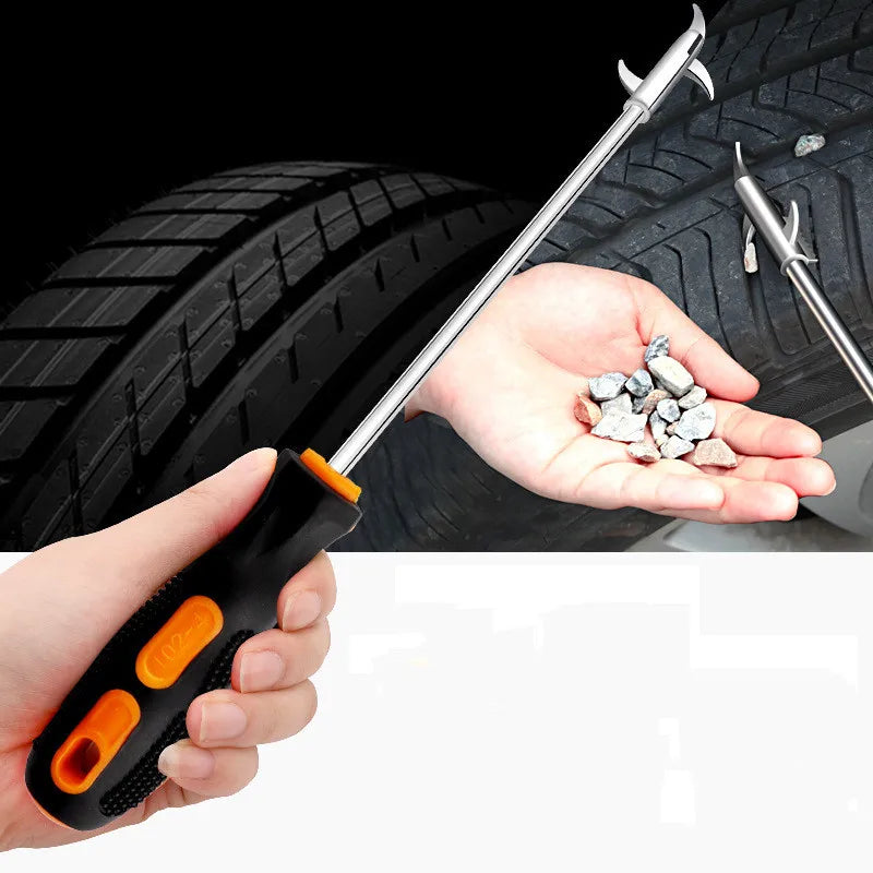 Effortlessly Clean Your Car Tires: Tire Cleaning Hook Stone Buckle - Essential Tire Repair Accessory for Removing Stones and Debris - Keep Your Tires in Top Condition!