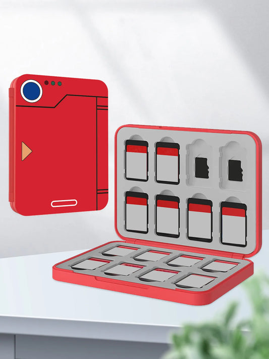 Magnetic Absorption Switch Game Card Reader: 16-in-1 Red Cassette Reader