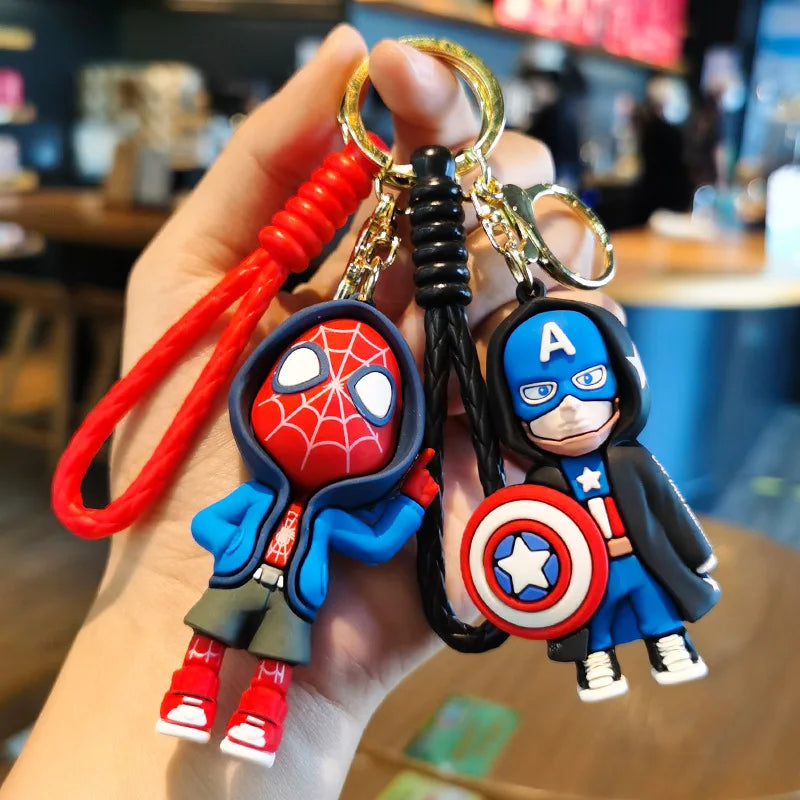 Marvel Spider-Man Cute Doll Pendant - Action Figures Avengers Keychain Bag Keyring Pendant - Perfect Birthday Gifts