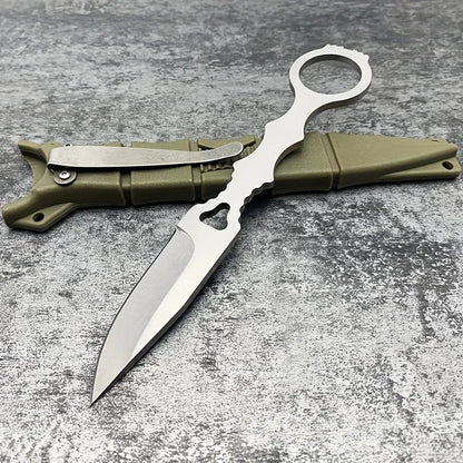 2024 New Outdoor Small Straight Knife – Portable EDC, Fruit Knife with Anti-Corrosion and High Hardness