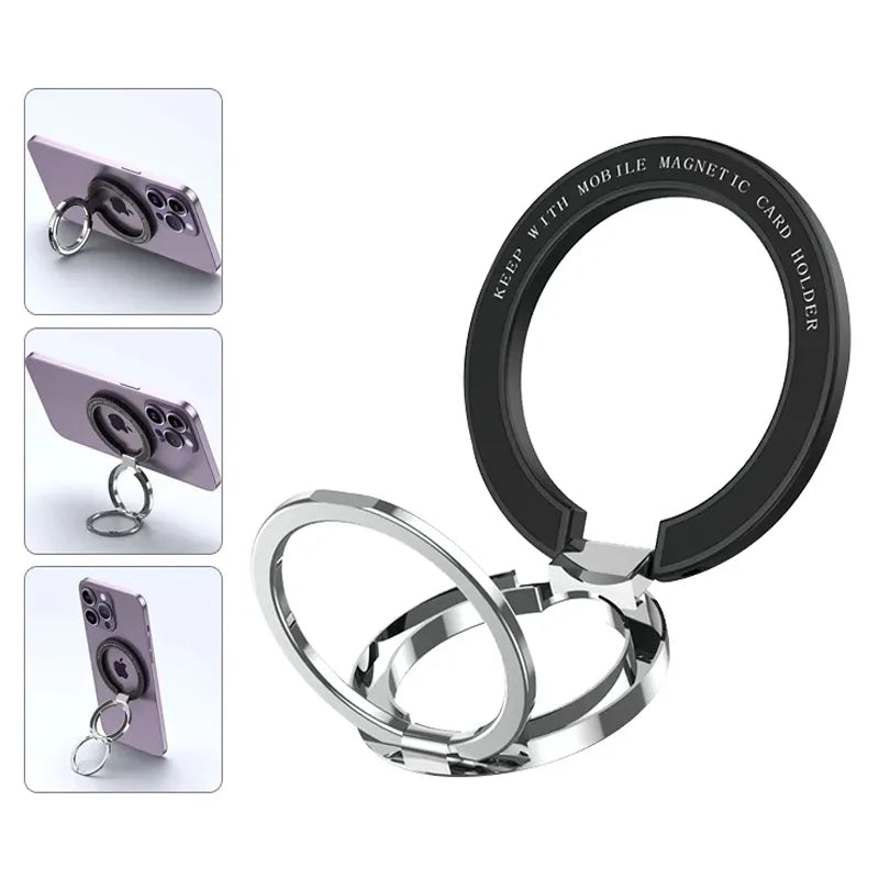 MagSafe Magnetic Finger Ring Holder for iPhone 12/13 Pro Max Mini - Magnet Phone Stand Grip Mount - Smartphone Accessories