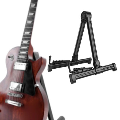 Universal Folding Electric Guitar Stand - A Frame Musical Rack Holder for Guitar Bass Accessory