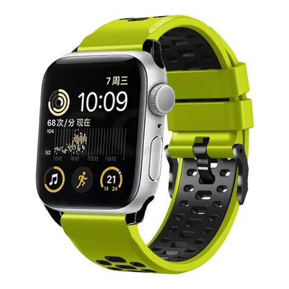 Sport Silicone Strap for Apple Watch Ultra 2 (49mm) & Series 9/8/7/SE/6 (45mm, 44mm, 42mm) - Durable Bracelet Wristband Accessory