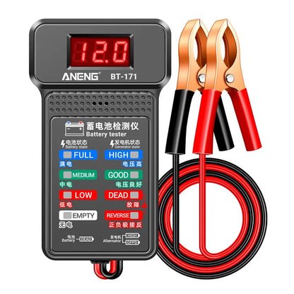 ANENG BT-171 12V Multifunctional Battery Tester - LED Reverse Display Screen, Auto Repair Industry Detection, Electrician Tool