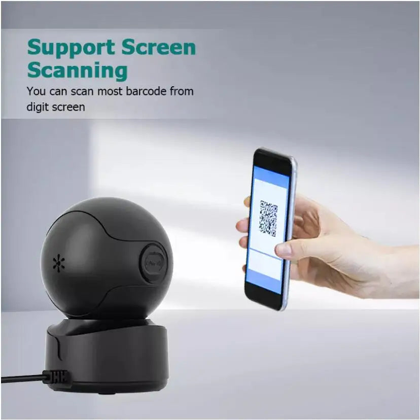 NETUM Desktop 2D QR Barcode Scanner - A5 Hands-Free Omnidirectional USB Big Barcode Reader - 1D QR Screen Barcodes Scanning