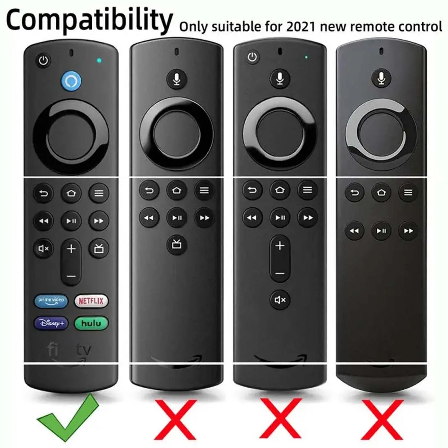 Silicone Protective Cover for Fire TV Stick Remote: Anti-Drop Dustproof Case