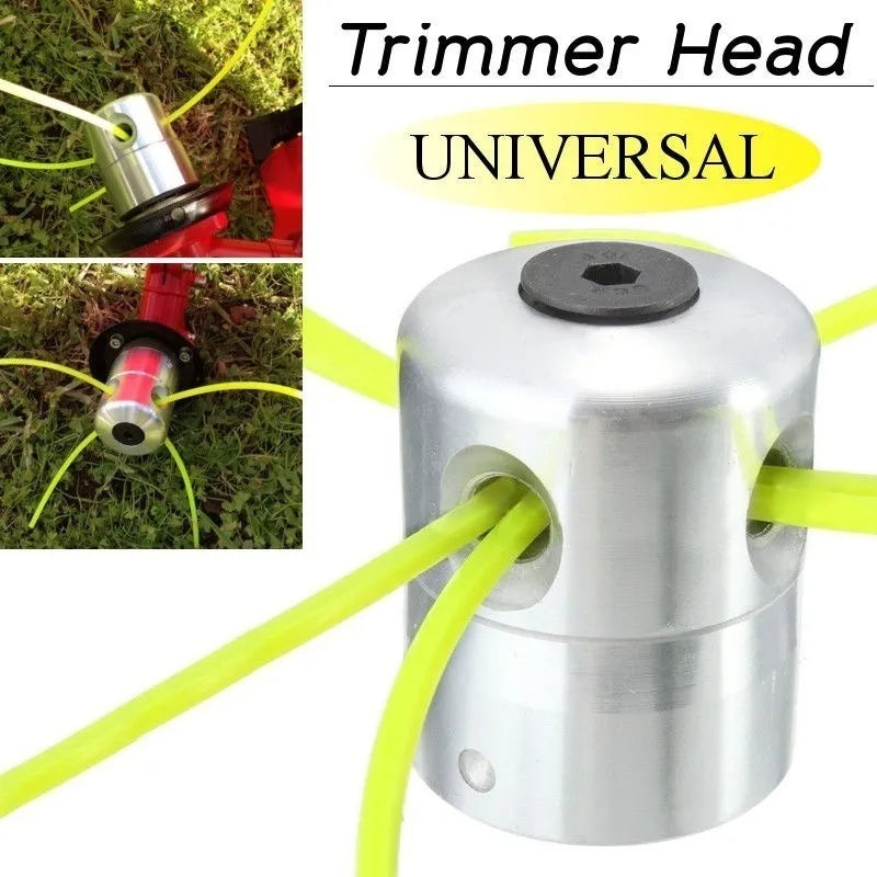 Premium Universal Aluminum Trimmer Head: 4-Line Brush Cutter & Grass Trimmer Replacement