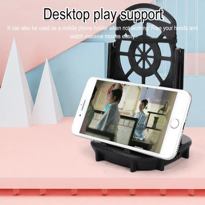 Desk Walking Swing Shaker - Mobile Phone Stand Holder with Pedometer Brush Stepper, Wiggler Counter for iPhone, Samsung, Xiaomi