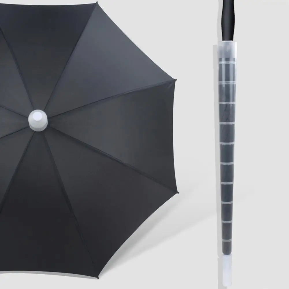 70/80cm Waterproof Umbrella Cover - Transparent Non-Drip Retractable Sleeve, Telescopic Protection