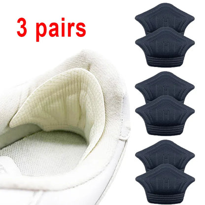 3 pairs/6pcs Insoles Patch Heel Pads: Adjustable Size Antiwear Feet Pad Cushion Inserts for Sport Shoes