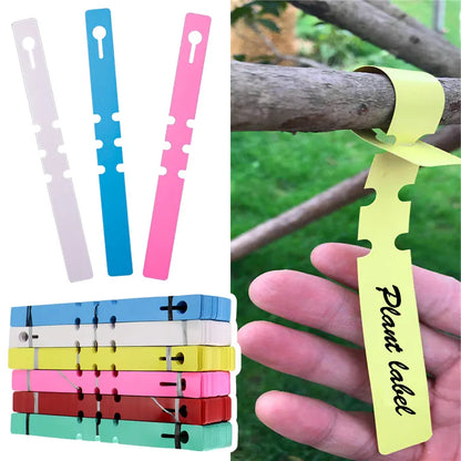 Waterproof Plastic Plant Markers - 50-100pcs Plant Hanging Tags, Gardening Label Tools for Garden Pots & Planters