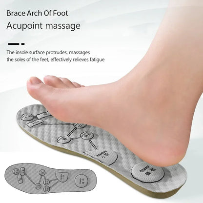 Acupoint Massage Arch Support Insoles - Plantar Fasciitis Relief, Deodorant Shoe Sole Pads for Men and Women