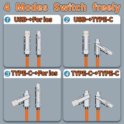 Type C to Type C Cable 2-in-1 - 66W PD Fast Charging USB C to iPhone, Suitable for iPhone, iPad, Huawei, Xiaomi, Samsung, Redmi