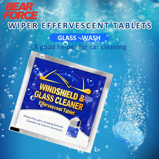 Car Windshield Glass Cleaner Effervescent Tablets: Windscreen Wiper Solid Cleaner - Toilet Cleaning Car Accessories