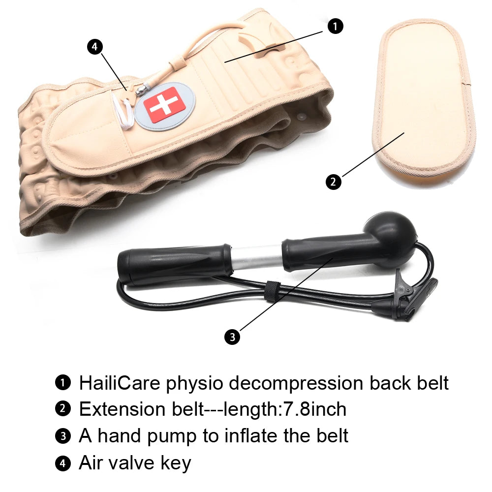 Decompression Belt Back Brace: Lumbar Support & Extender Belt for Pain Relief