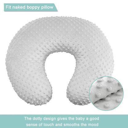 Ultra Soft Minky Baby Nursing Pillow Cover | Breastfeeding Pillow Slipcover | Snug Fit for Newborns