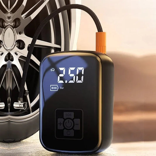 Wireless Car Air Compressor: Electric Tire Inflator Pump for Motorcycle, Bicycle, Boat, Auto Tyres, and Balls