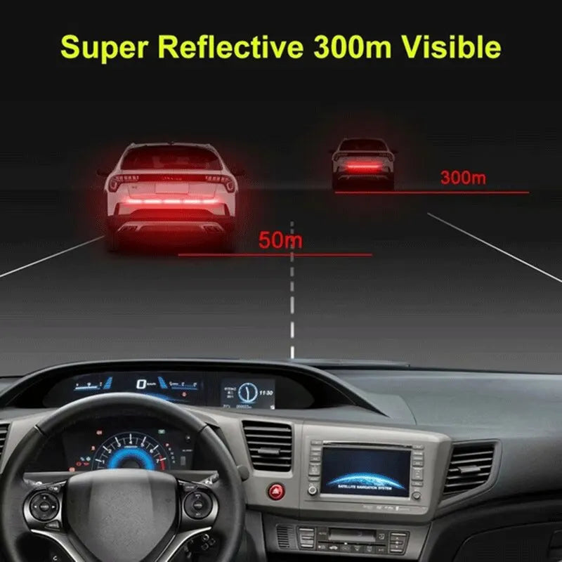 Reflective Warning Safety Tape - Anti-Collision Reflective Sticker for Car Automobile Trunk, Night Reflective Car Sticker