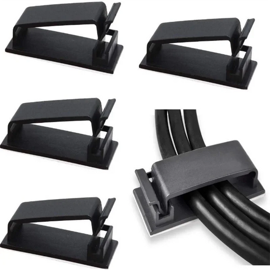 Cable Fixing Clip – Wire Sorting Buckle Chassis Organizer, 19x47mm – Black and White Cable Organizer