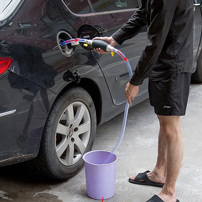 Manual Car Fuel Pump: Transfer Petrol, Diesel, and Other Liquids with Tank Sucker Oil Transfer Pump