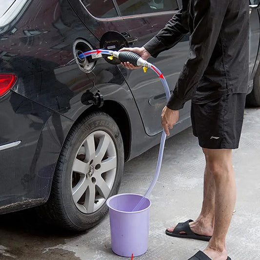 Manual Car Fuel Pump: Transfer Petrol, Diesel, and Other Liquids with Tank Sucker Oil Transfer Pump