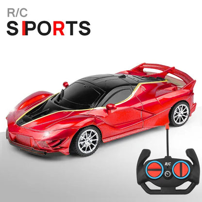 1/18 Scale RC Sports Car with LED Light - 2.4G Radio Remote Control, High-Speed Drifting Vehicle, Racing Toy for Boys and Girls