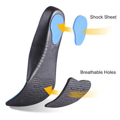 Orthotic Gel Insoles with High Arch Support – EVA Pads for Flat Feet Relief for Men and Women