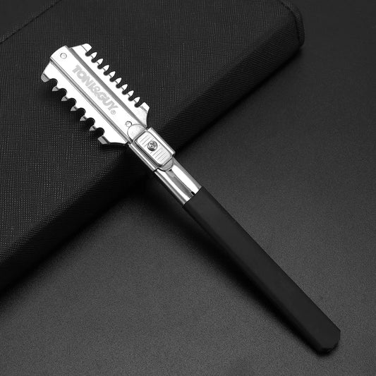 Adjustable Razor Double Edge Stainless Steel Scissors - Professional Thinner Styler Tool for Barbers