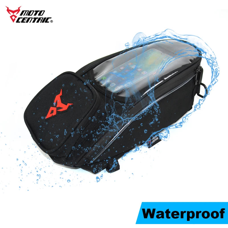 Motocentric Magnetic Motorcycle Waterproof Bag: Fuel Tank Bag with Navigation - Universal Motorbike Tool Backpack, Portable Design