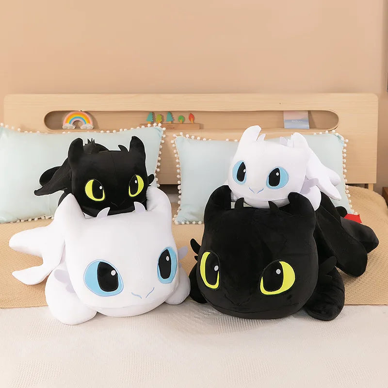 MINISO Little Flying Dragon Plush Toy - Toothless Doll Pillow, Party Model, Ideal Birthday Gift for Girls