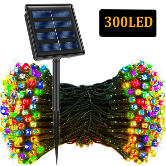 330LED Outdoor Solar String Lights – Fairy Lights with 8 Modes, 33m Waterproof Garland for Garden and Wedding Decoration