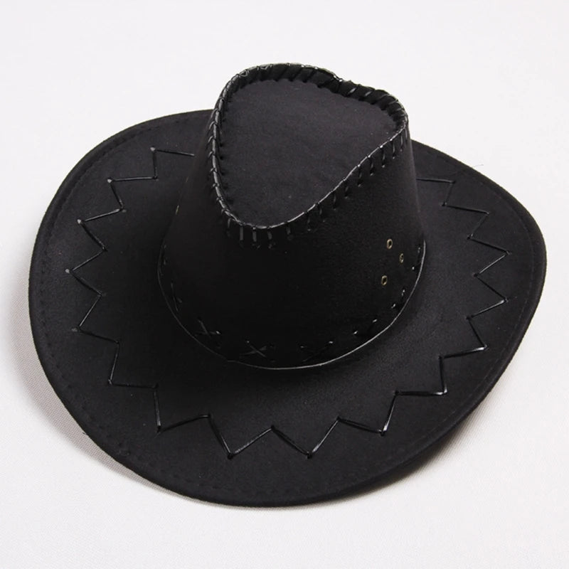 Fashion Simple Kids Cowboy Hat - Western Child Cowgirl Hats for Halloween and Birthday Costume Accessories, Holiday Decor