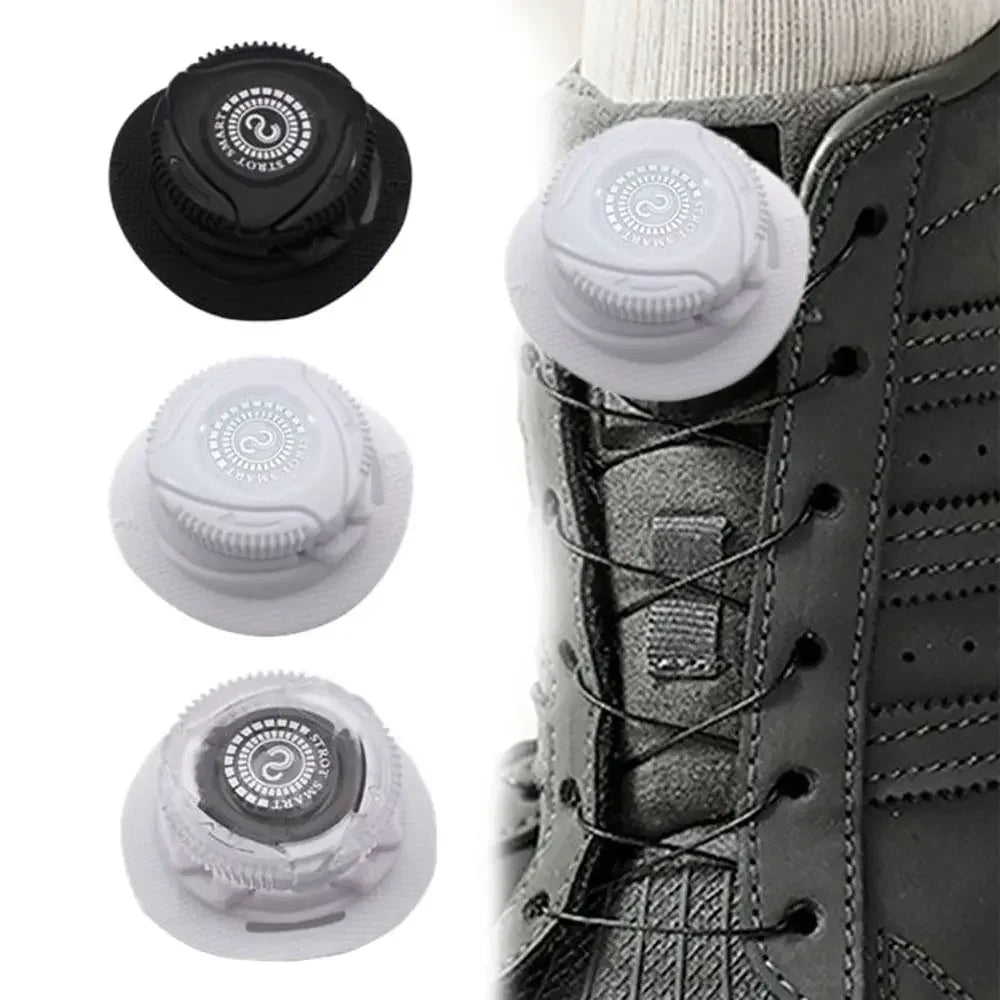 Automatic Buckle No-Tie Shoe Laces for Sneakers and Running Shoes - Quick Lock Shoestrings