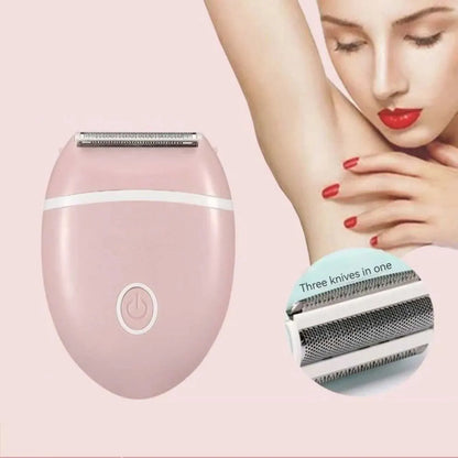 Precision Hair Removal Trimmer for Women - Waterproof, Whole Body Washable, Knife Tip Design - Say Goodbye to Armpit and Leg Hair with No Black Spots