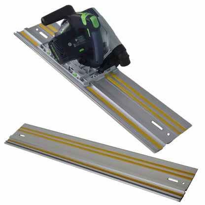 Aluminum Extruded Track Saw Guide Rail - Guided Rails for Circular Saw with Repeatable Rip Cuts - Optimized Bevel & Straight Cuts