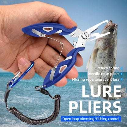 Multifunction Fishing Pliers: Hook Picker with Lost Rope Hanging Buckle - Scissors for Small Lure Fishing Supplies and Accessories