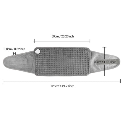 Electric Heating Waist Belt - Adjustable Temperature Control Thermal Pad for Back and Hand Warming, Ideal for Office and Home