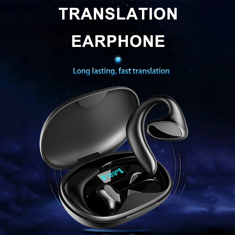 2024 Smart Voice Translator Earphones - Wireless Bluetooth Headphones with Real-Time Translation in 144 Languages