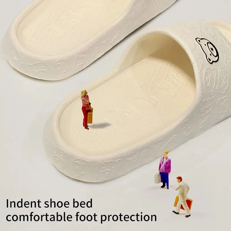 2024 New Non-Slip Female Slippers: Eva Bathroom Sandals for Indoor Home Wear - Summer Comfort