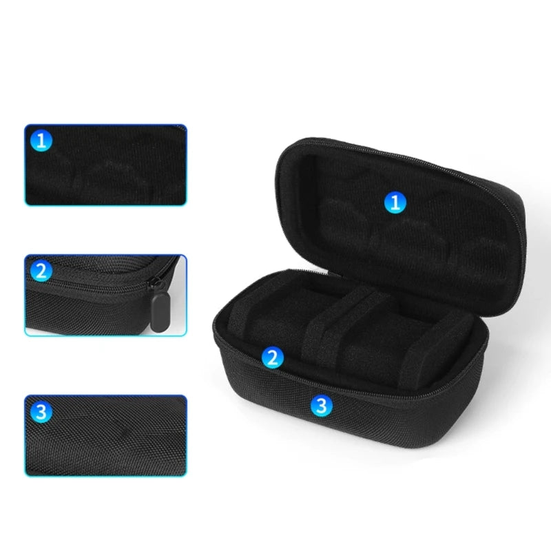 Portable Watch Storage Box: Water-Proof Zipper Travel Carrying Case - EVA Storage Bag for Smartwatch Wristwatch