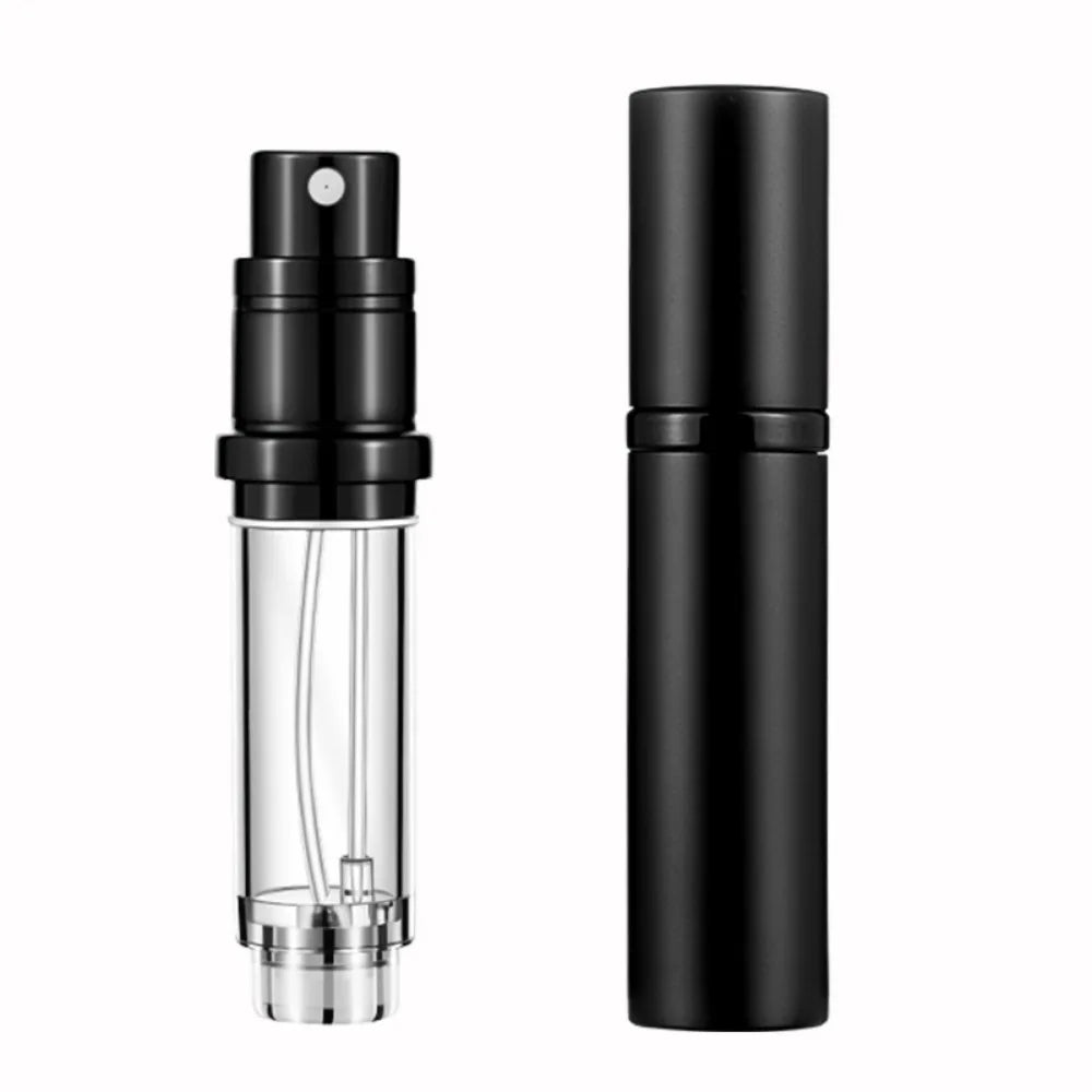 5ml Mini Aluminum Spray Bottle: Refillable Perfume Atomizer - Portable Liquid Container for Cosmetics Travel