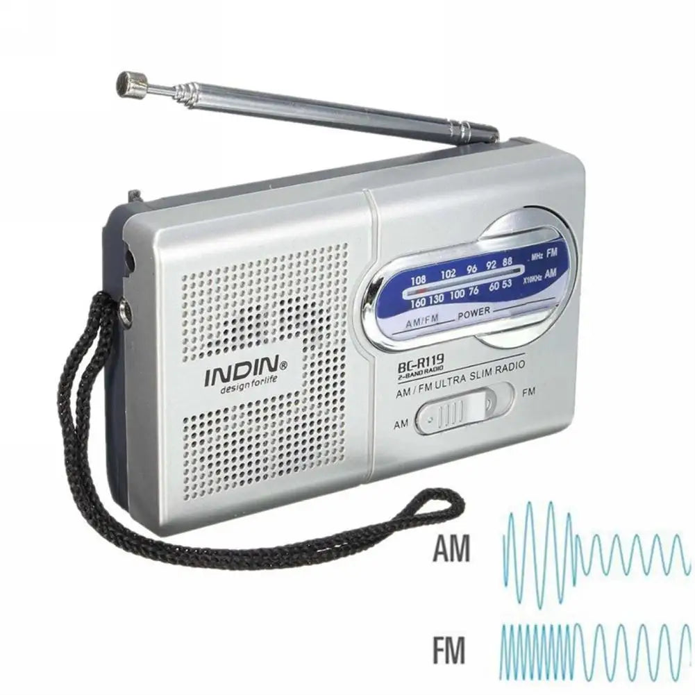 BC-R119 Battery Operated Portable Radio: Best Reception for Emergency, Hurricane, Running, Walking & Home Use - AM/FM Radio