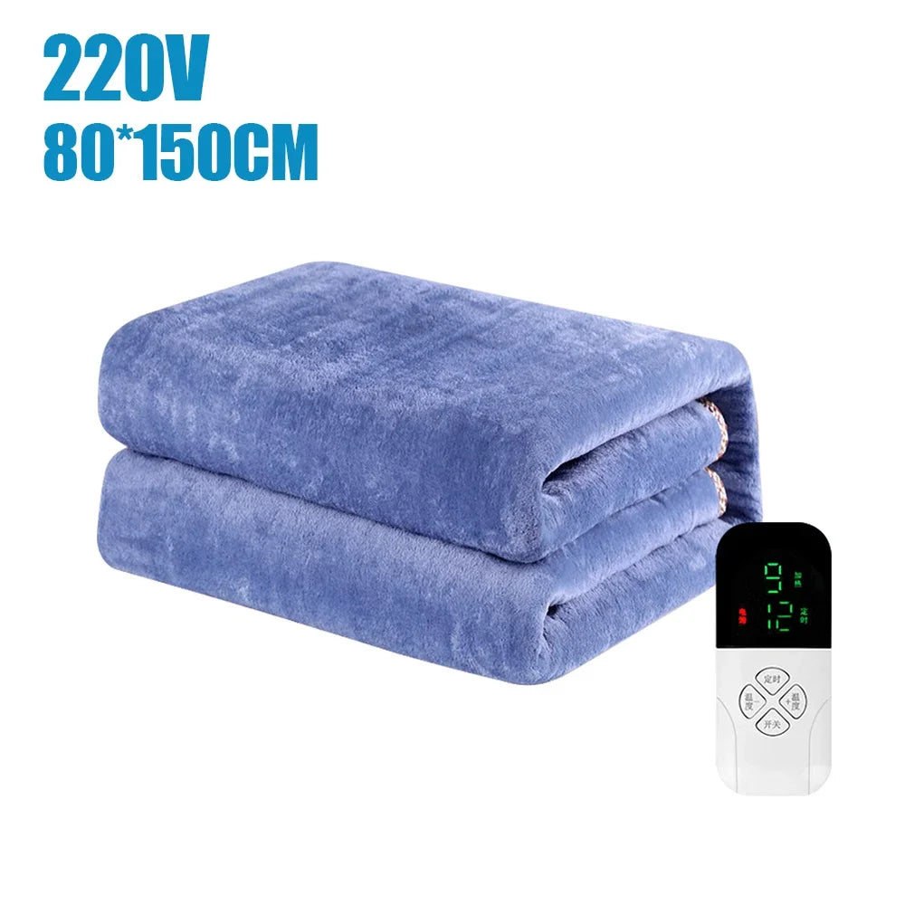 220V Electric Heating Blanket - Intelligent Thermostat Control, Thick Security Warmth, Body-Warming Electric Mattress