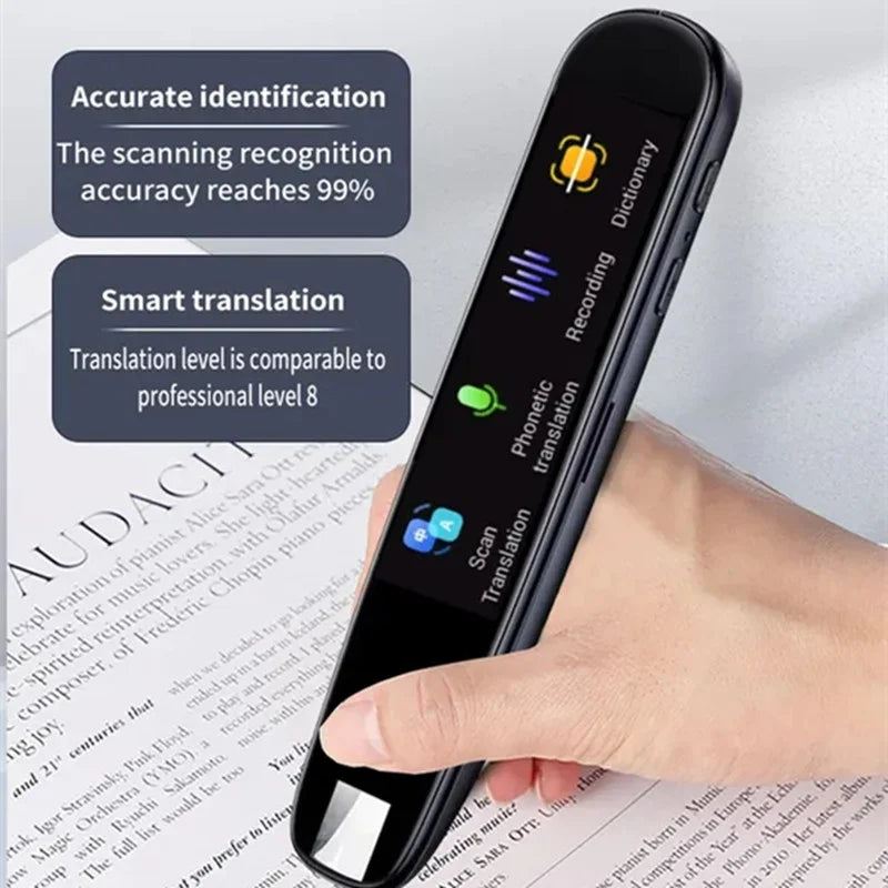 A15S Portable Scanning Reading Pen Translator - 112 Language WiFi Smart Scanner & Voice Translator, Mobile Dictionary for Business