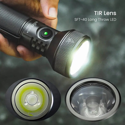 Sofirn IF22A LED Flashlight | 21700 USB-C 3A | 2100lm SFT40 | 680M Throw | Rechargeable & Powerful Torch for Outdoor Adventures