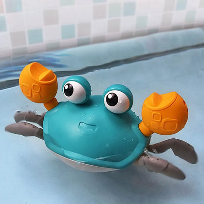 Dancing Crab Toy for Babies: Interactive Crawling Escape Crabs - Walking, Dancing with Music - Automatically Avoids Obstacles - Fun and Engaging Toy