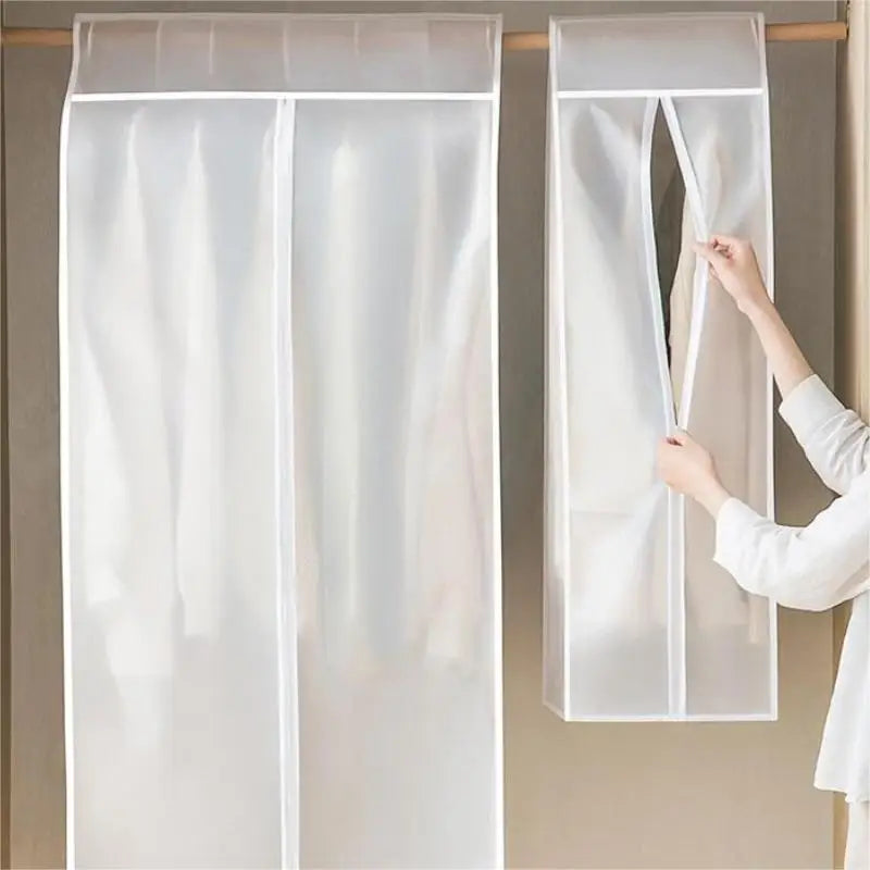 1pc Wardrobe Hanging Clothes Dust Cover: Window Clothing Protector - Household Cloth Bag for Hanging Clothes