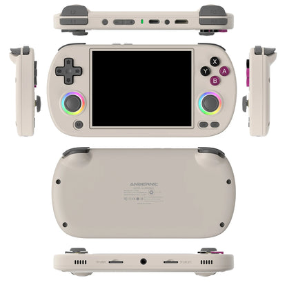 ANBERNIC RG40XX H Handheld Game Console - 4.0" 640x480 IPS Screen, 3200mAh, 64-Bit System with RGB Light, Preloaded with 5000+ Games