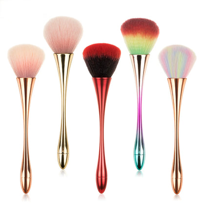 Rose Gold Powder Blush Brush - Professional Large Cosmetic Face Contouring Makeup Tool