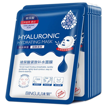 20 Pack Hyaluronic Acid Collagen Face Masks: Moisturizing and Firming Korean Skincare Sheet Masks